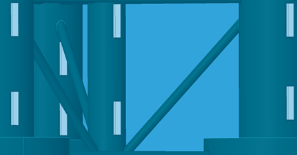 Default placement of sacrificial anode on a subsea structure